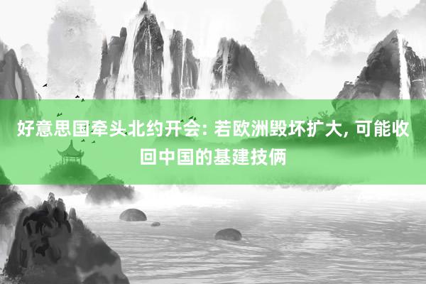 好意思国牵头北约开会: 若欧洲毁坏扩大, 可能收回中国的基建技俩